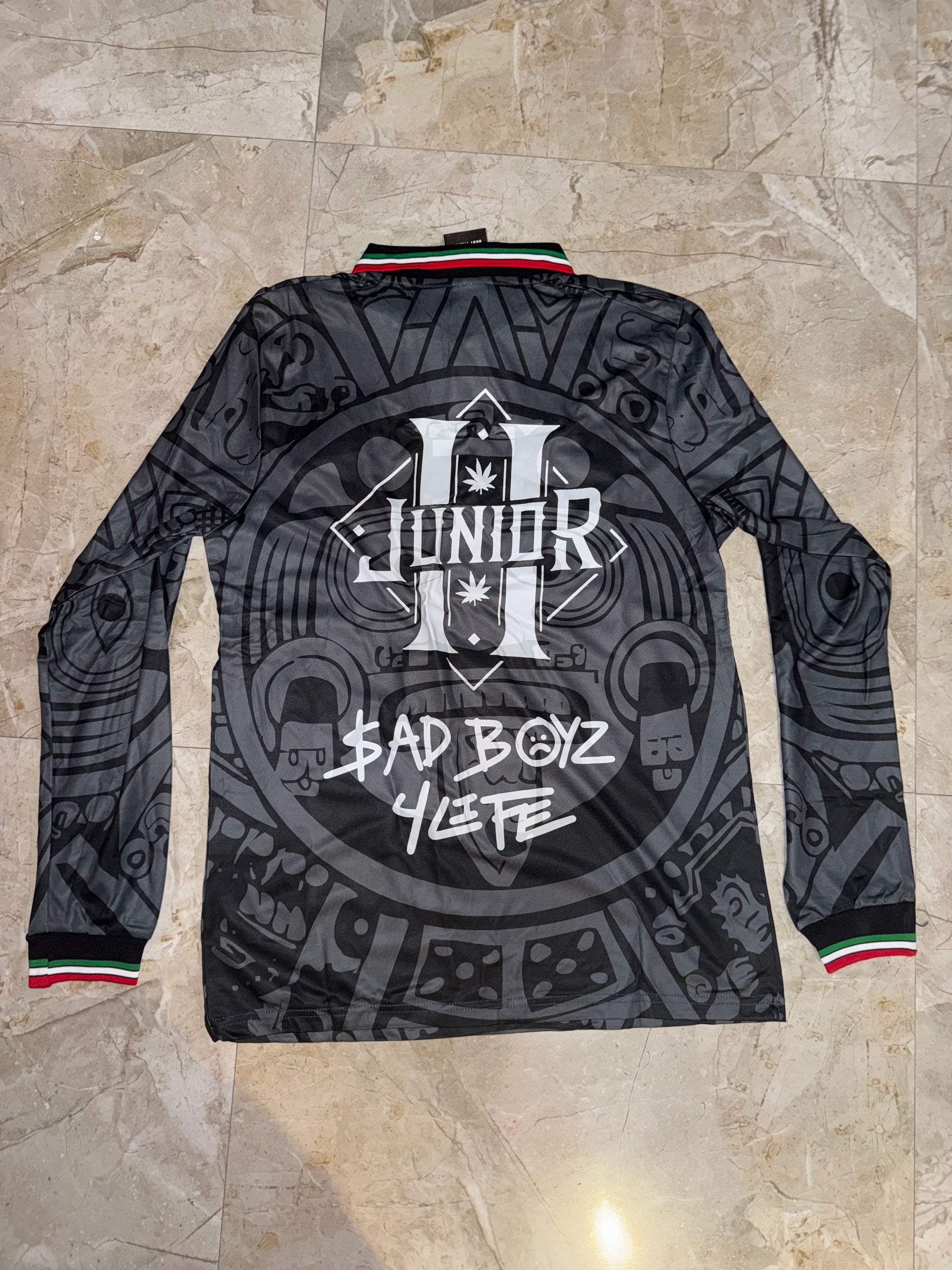 Junior H x Mexico Retro Negro 1998 (Manga larga )